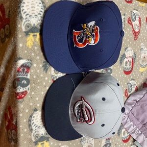 Minor-league baseball hats fitted